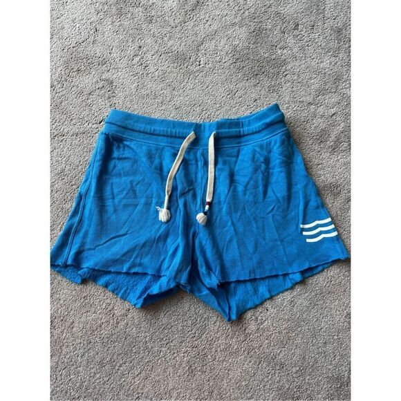 Sol Angeles Essential Cut off Shorts Sweatshorts , ocean blue, small, $114 B3 - Picture 2 of 7